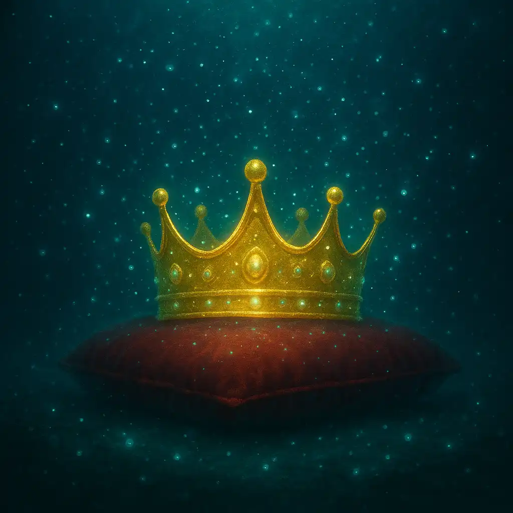 Glowing golden crown representing the VIP loyalty programme
